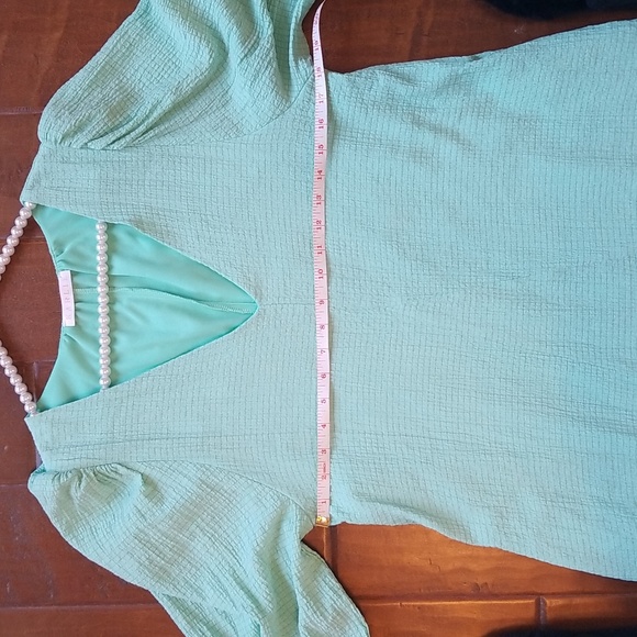 Karlie Mint Green Short Sleeve Signature Maxi Dress Size Medium - Picture 7 of 11